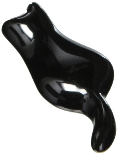 西海陶器 有田焼 箸置き ネコ 黒 10277 6cm