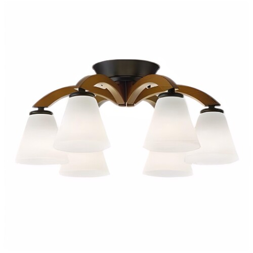 大光電機 DAIKO LEDシャンデリア ランプ付 LED電球 4.2W(E17)×6灯 電球色 2700K Ra82 白熱灯60W×6灯相..