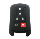 スマートキーケース スマートキーカバー トヨタ TOYOTA SIENNA 6ボタン 両側スライドドア 2011−2018年式車用 シリコン 傷防止...