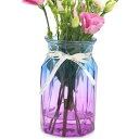 OFFIDIX 花瓶 ガラス製 フラワーベース おしゃれ 花器 水耕栽培 インテリア飾り 結婚式 イベント 装飾 アレンジメント 花 オフィス ホームデコレーション グラデーション 北欧風 美しい 大