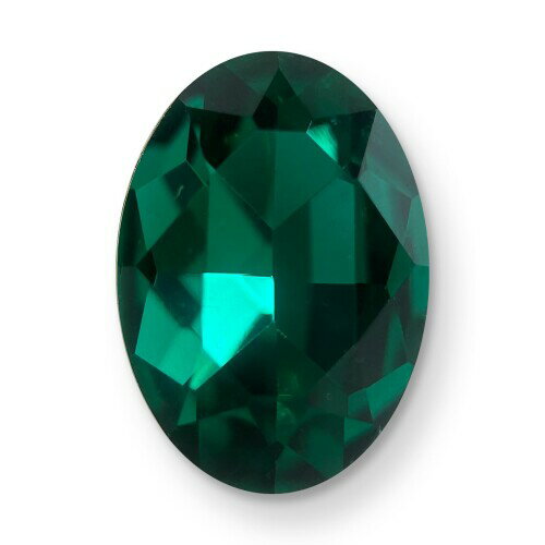 AURORAクリスタル オーバル-Vカット 10x8mm エメラルド 16pcs