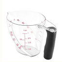 yowodana 計量カップ 軽量カップ メジャーカップ お米の計量カップ ビーカー メジャーカップワイド 調理器具 耐熱ガラス 食洗機対応 フック穴付き 液だ...