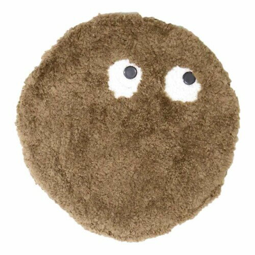 アンドパッカブル 椅子 クッション 丸 チェアパッド 座布団 約35cm フライングモンスター ブラウン 茶色 76691