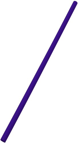 シバセ工業 513わらおストロー ジュース用 ストレート 口径6mm×21cm 包装なし 500本入 紫 日本製