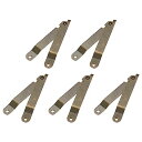 METALLIXITY 折り畳みサポートヒンジ 回転ピボットヒンジ ドアヒンジ 83 mm x 11mm 5個 アイロン 360度回転 ドア窓DIY項目用 ブロ...