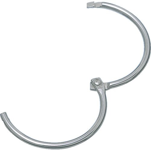 トラスコ中山(TRUSCO) カードリンク ステンレス製 2.4mm 10個入 書類・カードの綴り リングを開いてカ..