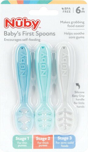 Nuby(ヌービー) ディップスプーン 離乳食のステージに合わせて使い分けできる 「自分で食べたい」を叶える新感覚スプーン 6ヶ月頃～ NU-80913