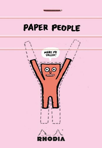 ロディア × ジャン・ジュリアン 「ペーパーピープル」 メモ帳 No.11(7.4×10.5cm) 80枚 方眼罫 PEFC認証取得 ブロックロディア RHODIA cf11190setcf16690