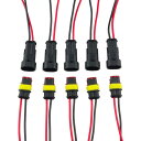 2 つの Pin の方法車の防水ワイヤー コネクターのプラグの自動電信のコネクター AWG の末端のパック 5 の