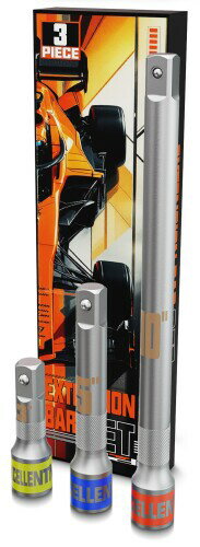 Faxdrts エクステンションバー、差込角12.7mm(1/2インチ) 延長ソケットバーセット、全長75mm 125mm 250..