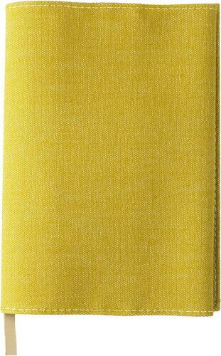 スリップオン 20カラーデニム 文庫判ブックカバー 布製 日本製 ゴールド A-SLD-9002