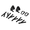 RATCHROLL Toyotaに対応シエナ2004-2010用フロントウインドシールドウォッシャーノズル W/ 6個のYホースコネクターカー85381AE020 ブラックプラスチック1セット