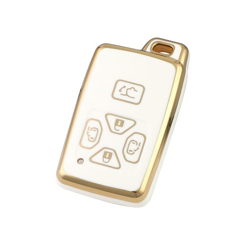 Kinotaka トヨタ車用 スマートキーケース エスティマ/ノア ・ヴォクシー 60系70系 / ヴェルファイア20系 /アイシス/アリオン/マークXジオなど 専用設計TPU製キーカバー (ホワイト)