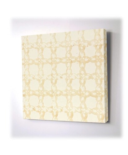 インテリアアートパネル アートパレット バティック クロスチェーン・ナチュラル APB-175 C01