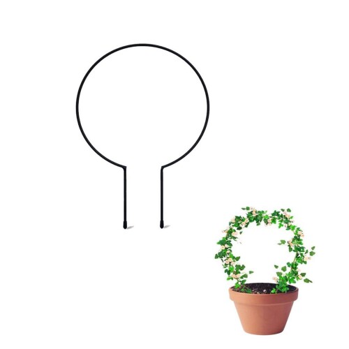 Vanow 園芸支柱 - 円形観葉支柱40cm*25cm つる植物サポート DIY 植物成長方向誘引 耐久 防錆