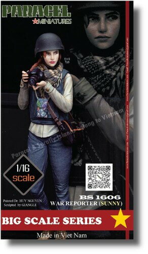 パラセルミニチュア 1/16 現用 女性従軍記者 サニー レジンキット BS1606