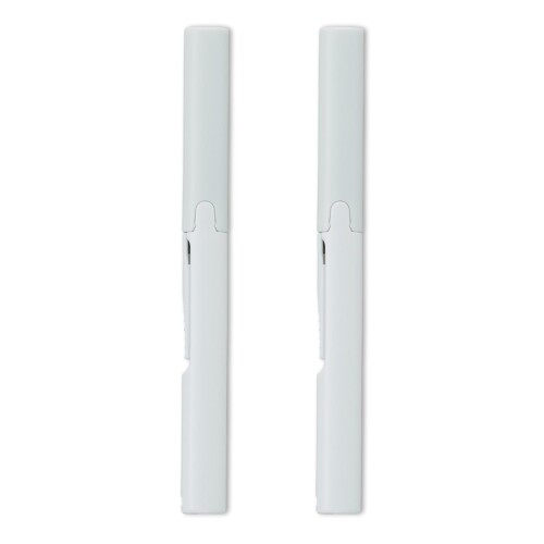 プラス はさみ 携帯ハサミ スリム フィットカットカーブ ツイッギー twiggy 2本 ホワイト