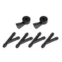 HOPESPANNER Audiに対応用フロントウインドシールドスプレーノズルブラックワイパースプレーワッシャージェットプラスチック1セット
