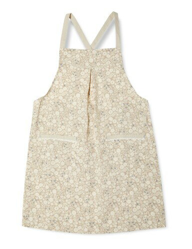 (飛馬日本) エプロン シルエット花柄プリントラップエプロン AP42538 BE M〜L