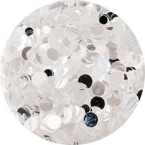 Charlon ミラーホロ 丸ミックス ホワイト