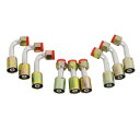 Wisepick エアコン #10 AC フィッティングセット メス リング ビードロック 7/8-14UNF ストレート45 90度