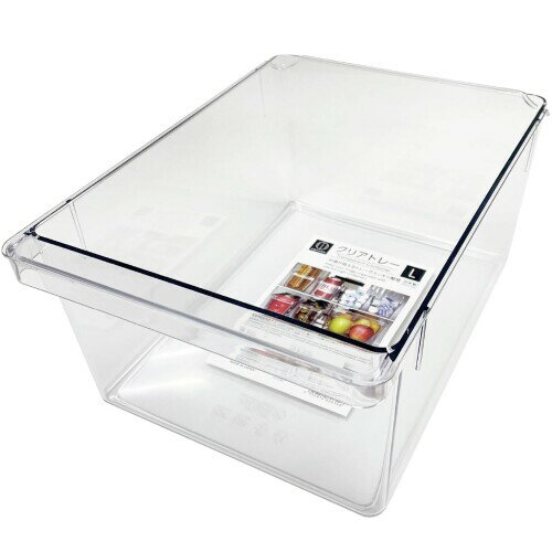 KOKUBO(コクボ) クリアトレー L 日本製 中が見やすい 透明容器 保存食品 乾物 文房具 コスメ 収納 KK-654