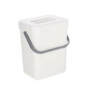 折りたたみ式の壁掛けゴミ箱 省スペース 高耐荷重 多機能 携帯ゴミ箱 ふた付き スライダー式ゴミ箱 プラスチック製 (3L)