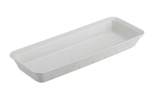 三陶 萬古焼 グリルプレート 約26×10cm 電子レンジ 食洗機 オーブン グリル対応 ホワイト 日本製 18125