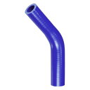 X AUTOHAUX シリコンホース シリコンパイプ ラジエーターホース 1個 内径19-22mm 長さ102mm エルボ45度 ブルー車 建設機械 工業用 ク...