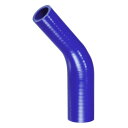 X AUTOHAUX シリコンホース シリコンパイプ ラジエーターホース 1個 内径25-35mm 長さ102mm エルボ45度 ブルー車 建設機械 工業用 ク...