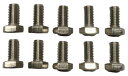 六角ボルト M8×20mm 全ネジ 1008鋼 10本セット m8 (10, M8×20mm)