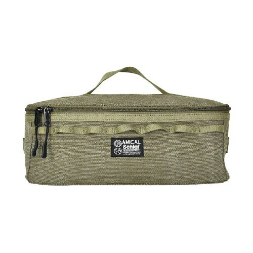 アミカルシュラフ (AMICAL Schlaf) 新型クッキングツールボックス キャンバス素材 カーキ 横幅32×幅13×..