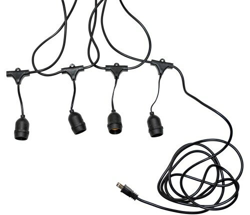 のぼり屋工房(Noboriyakobo) 器具 44564 提灯ソケット 4個用 LED可 1枚 コード長さ約2M/ソケット部長さ..