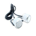 ストロボライト LED 12V 2個セット フラッシュ バイク 自動車 コンパクト デイライト 点滅 改造 スポット カスタム 汎用 (ホワイト)