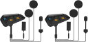 FreedCon FG バイク用インカム 6人同時通話 デュアルチップ Qualcomm 8mm快適スピーカー 自動通信回復 通信距離1200m 音楽共有 EN...