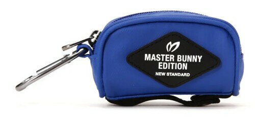 (マスターバニーエディション) 継続定番商品 ボールポーチ (マットツイルシリーズ)(カラビナ付き・ボール2個収納可能) / ゴルフ ラウンド / 758-5984208 110_ブルー