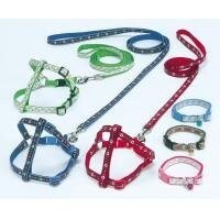 ONS パステルフラワーハーネス 緑 (猫・超小型犬)