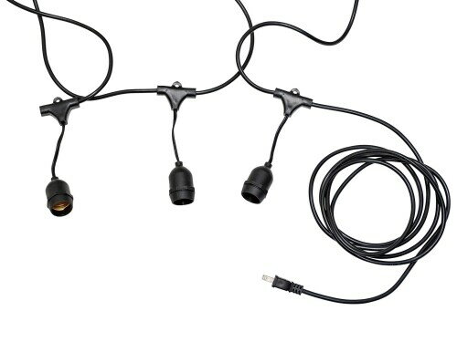 のぼり屋工房(Noboriyakobo) 器具 44563 提灯ソケット 3個用 LED可 1枚 コード長さ約2M/ソケット部長さ..