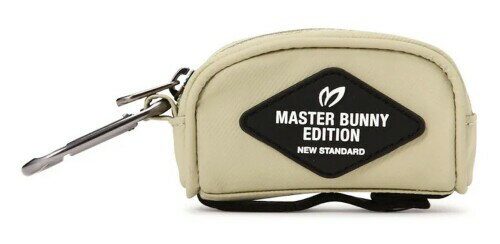 (マスターバニーエディション) 継続定番商品 ボールポーチ (マットツイルシリーズ)(カラビナ付き・ボール2個収納可能) / ゴルフ ラウンド / 758-5984208 040_ベージュ