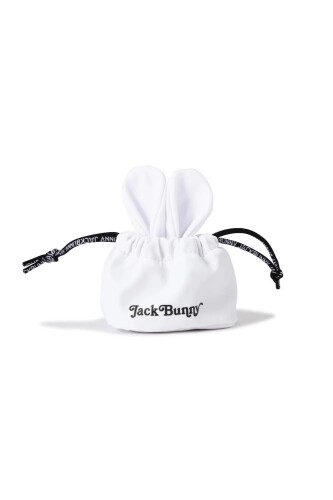 (ジャックバニー) ボールポーチ (うさぎシリーズ)(うさ耳型・巾着式) / ゴルフ / 262-5184214 030_ホワイト FR