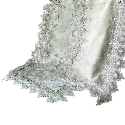 Vivienne(ヴィヴィアン) オリーブシリーズ レース 刺繍 テーブルランナー テーブルクロス WK1026L3/GN