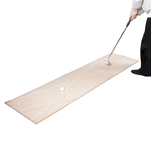 Tabata(タバタ) ゴルフ パターマット 2m インテリアに馴染む 約11フィートの転がり 本格練習 ナチュラ..