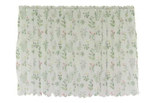 narumikk カフェカーテン ハーブ グリーン (サイズ:145×70cm) 16-288