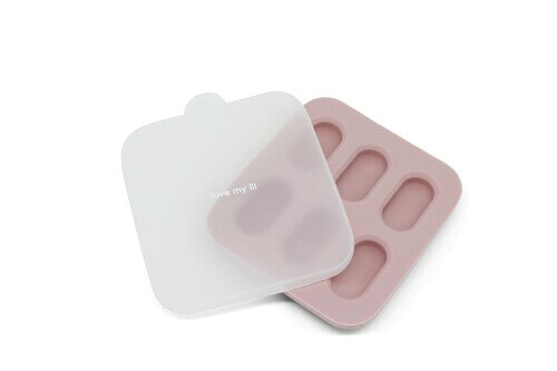 ラブマイリル 離乳食小分けトレー フリージングトレー ラブマイリルフィーダーにぴったりなサイズ 冷凍、レンジOK LM-T4 Peach