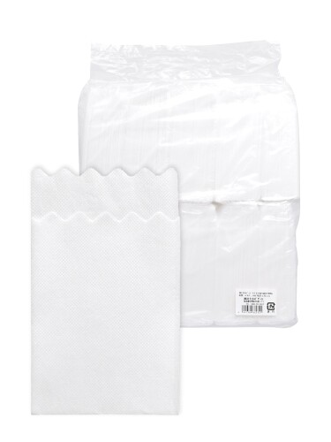 ストリックスデザイン 波型 ペーパーナプキン 6折 白 1000枚 日本製 25×25mm 業務用 飲食店 六ツ折 DR-436