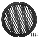 ACROPIX ユニバーサル6インチカースピーカーグリルカバーメッシュラウンド6インチオーディオスピーカーサブウーファーガードプロテクターケースマウントネジアイ...
