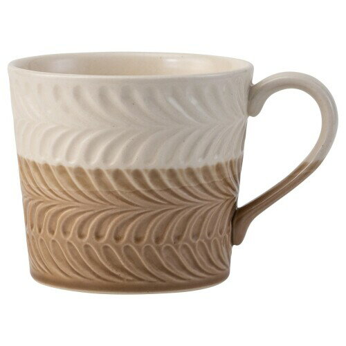 波佐見焼 ローズマリー マグカップ コップ 容量約360ml 茶 日本製 25515