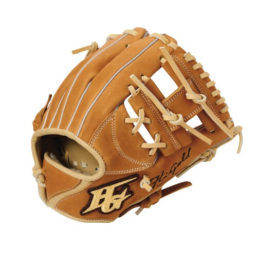 HI-GOLD ハイゴールド TRG-001 硬式・軟式兼用トレーニンググラブ タン×ベージュ LH 右投