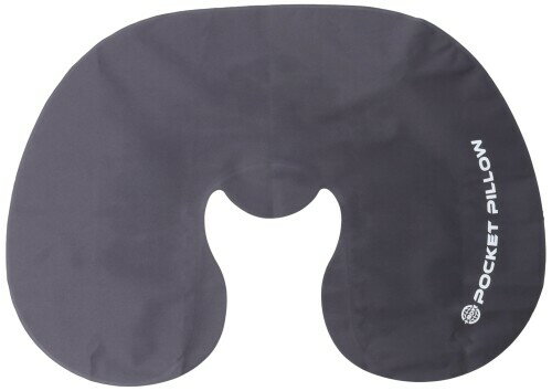 (タビトモ) 旅行用携帯枕 空気枕 ポケットピロー No.32301 ブラック