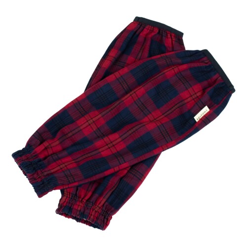 (あぐるみ) Wガーゼ腕カバー オーバーチェック 作業用腕カバー 綿100% ダブルガーゼ素材 柔らかい 吸水..